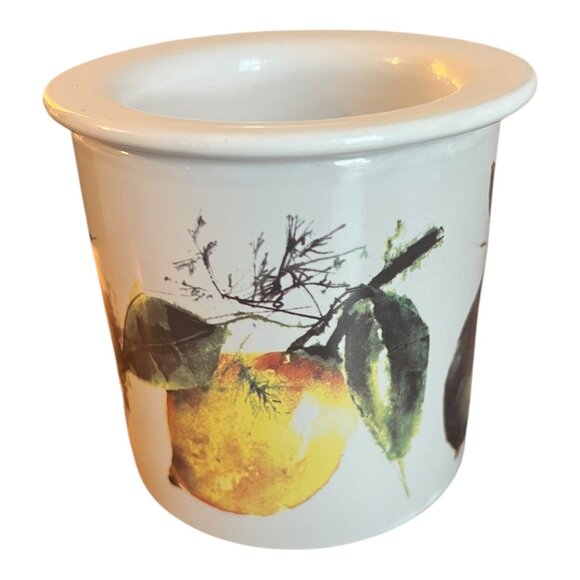 Dip Chiller Server Party Dish, 2 Piece Ceramic, Fruit Pattern by Gourmet Village - Picture 2 of 13